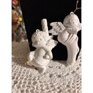 Paintable Christmas Angel Ornaments